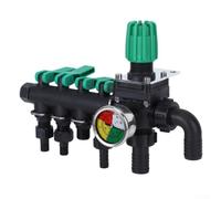 Distributeur d'eau haute pression pour pulvérisateur agricole à trois voies pour une utilisation agricole et du bétail avec construction ABS antirouille et étapes d'installation simples