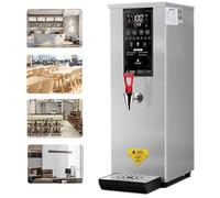 Distributeur d'eau Instantané Professionnel, Capacité de 25 L, Chauffe-Eau Électrique de Bureau 1000 W, Température Réglable de 60 °C à 100 °C Silver