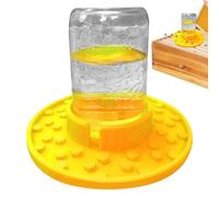 Distributeur d'eau - Mangeoire pour Abeilles 7,48 x 6,69 Pouces, mangeoire à Abeilles Robuste, mangeoires pour abilles en PP pour Pot de Ruches | BeeFeeder portatif de Miel utilisé pour