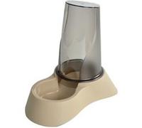 Distributeur d'eau ou croquettes en plastique pour animaux - 1,5L - Beige - H 25,5 x L 26 x l 18 cm Taupe G
