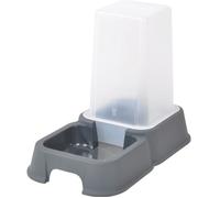 Love Story Distributeur d'eau ou de croquettes en plastique 3,5 l Gris