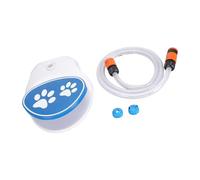 Distributeur d'eau pour animaux de compagnie activé par le pied pour une utilisation en extérieur Construction résiliente Grande capacité sans électricité nécessaire Abreuvoir automatique résistant
