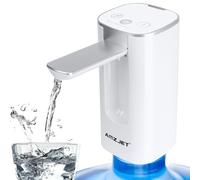 Distributeur d'eau pour bouteille de 18 litres avec affichage numérique, 4 modes de distribution, pompe à eau électrique portable avec chargement USB, bec pliable, pompe à eau de qualité alimentaire