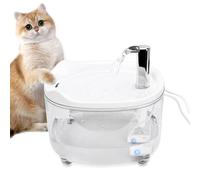Distributeur d'eau pour chat, distributeur d'eau de 1,5 L, distributeur d'eau pour animaux de compagnie, filtre multifonctionnel, pompe à eau silencieuse, bol d'eau silencieux pour chat, convient pour