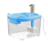 Distributeur d'eau pour chien, 1,5 l, à piles, sans fil, avec lumières LED, fontaine à eau pour chat, filtration de circulation, alimentation automatique pour chats et chiens d'intérieur (C)