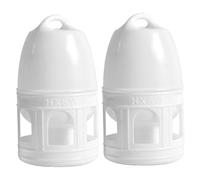 Distributeur d'eau pour oiseaux, abreuvoir pour pigeons 2 pièces 6, 3 x 14, 2 pouces 3L mangeoire automatique pour oiseaux avec plusieurs ports et poignée distributeur incassable pour poulet perroquet