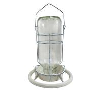 Distributeur d'eau pour oiseaux avec insert en verre Nobby Pet Omnia