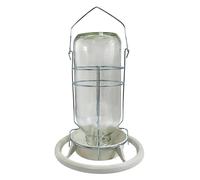 Distributeur d'eau pour oiseaux avec insert en verre Nobby Pet Omnia Blanc 1 L