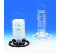 Distributeur d'eau pour oiseaux avec insert en verre Nobby Pet Omnia Noir 1 L