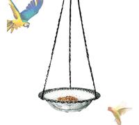 Distributeur d'eau pour Oiseaux,Bains pour Oiseaux - Suspension Décorative en Métal pour Observatoire d'oiseaux, Balcon, Terrasse, Fenêtre D'appartement