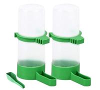 Distributeur d'eau pour oiseaux et aliments : chargeur automatique d'eau pour oiseaux 2 pièces avec nourriture alimentaire de 1 pour cent pour la cage, perroquets d'animaux de compagnie, P