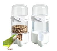Distributeur d'eau pour oiseaux, fermeture à automatique, deux pièces | Distributeur d'eau pour volailles pour calopsittes inséparables, conuris, perroquets, canaris, hérissons, hamsters, pigeons