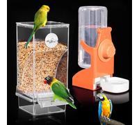 Distributeur d'eau pour oiseaux, mangeoire sans salir pour cage, nourriture cacatoès, accessoires pour perroquets, abreuvoir automatique, conteneur de graines de perruche, mangeoire alimentaire pour