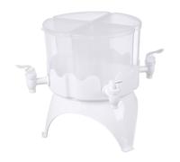 Distributeur d'eau pour réfrigérateur 4 L, 4 grilles, bouilloire froide, récipients glacés, séparateur de jus et de boissons avec robinet, distributeur de boissons rotatif à 360°