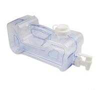 Distributeur d'eau pour réfrigérateur avec robinet - 3-7,5 l - En plastique - Peu encombrant - Bleu transparent - Bidon d'eau potable pour la famille et les pique-niques (3,8 l)