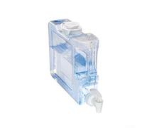 Distributeur d'eau réutilisable en plastique de 37 à 5 L avec robinet, profil fin pour réfrigérateur et permettant une distribution pratique de boissons (3 l)