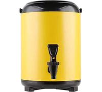 Distributeur d'eau - Seau à thé au lait chaud et froid en acier inoxydable - Théière portable scellée de grande capacité avec robinet pour la restauration, le bureau, l'hôtel, la fête