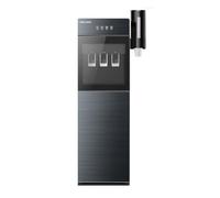 Distributeur d'eau sur Pied À Chargement par Le Bas avec Porte-gobelet,Refroidisseur d'eau en Bouteille,3 Fonctions for Bureau Et Commerce(Gray)