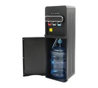 Distributeur d'eau sur pied avec remplissage au sol 550 W Distributeur d'eau électrique avec remplissage au sol 3 niveaux de température pour la maison, le bureau, le salon et la cuisine (noir)