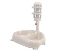 Distributeur d'eau sur Pied pour Animaux de Compagnie, Bol Automatique réglable en Hauteur, antidérapant, pour Chien et Chat, avec Base à Ventouse, Conception de Boule en Rouleau