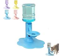 Distributeur d'eau surélevé pour chat, support réglable pour gamelle d'eau avec recharge automatique et design anti-déversement, bol amovible pour un nettoyage facile, pour intérieur et extérieur