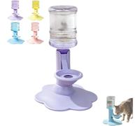 Distributeur d'eau surélevé pour chat, support réglable pour gamelle d'eau avec recharge automatique et design anti-déversement, bol amovible pour un nettoyage facile, pour intérieur et extérieur