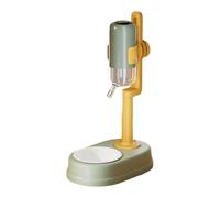 Distributeur D'eau Vertical Pour Animaux De Compagnie - 750 Ml Céramique PP ABS 28x17x52cm | Mangeoire À Bille Automatique Réglable | Gamelle Pour Chien Et Chat Avec Bec Verseur D'eau Roulant, Pour Pe