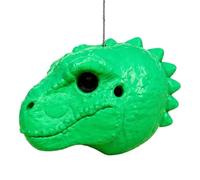 Distributeur d'écureuil à tête de dinosaure, récipient suspendu à tête de dinosaure, écrou et mangeoire de faune, pour l'extérieur arrière-cour patio jardin patio branches
