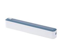 Distributeur d'emballages avec cutter - Support de film de cuisine pratique | Porte-rouleau robuste avec bord intégré, garde le film étirable propre organisé facile à utiliser pour la cuisine 36,5 x