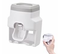 Distributeur Dentifrice Automatique Mural sans Perçage Doseur Réglable Mini | Distributeur Dentifrice Automatique Mural Sans Perçage ABS Étanche Doseur Réglable Nettoiement Facile Salon Salle de Bain