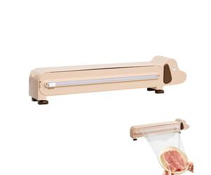 Distributeur d'enveloppe magnétique avec cutter, distributeur de film adhésif en forme de chien, porte-papier beurré, pour cuisinier à la maison parents locataires boulanger cuisine quotidienne