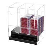 Distributeur d'enveloppes de cartes - Distributeur d'enveloppes de cartes en acrylique, étui transparent pour bust de chariot de 22,2 cm | Organisateur de bust de panier à collectionner pour jeux