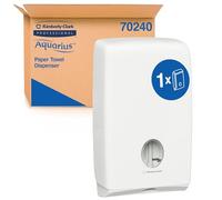 Distributeur d'essuie-mains pliés Slimfold Aquarius U7024 - Blanc
