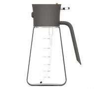 Distributeur d'huile 2 en 1 pour une utilisation en cuisine prenant en charge les fonctions de pulvérisation et de versement pour la cuisson, le grill, la friture et la préparation de salade (gris)