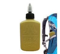 Distributeur d'huile d'olive en verre - Distributeur d'huile d'olive de 100 ml - Petit distributeur d'huile de camping avec bouchon à visser - Bouteille de sauce en verre pour assaisonnement d'huile,