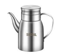 Distributeur d'huile en acier inoxydable - Bouilloire étanche, filtre intégré en inoxydable - pour la maison, barbecue, cuisson, condiment, salade, restaurant, lieux de restauration