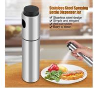 Distributeur d'huile en acier inoxydable, pulvérisateur de flacon pulvérisateur d'huile d'olive en acier inoxydable peut utiliser