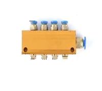 Distributeur d'huile en laiton, Distributeur d'huile réglable, bloc de distribution lubrification, plusieurs types(5f Quick Coupling)
