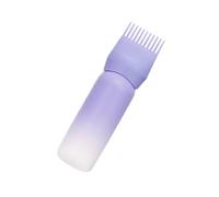 Distributeur d'huile pour cuir chevelu - Flacon applicateur de teinture pour cheveux | Peigne avec échelle graduée pour application de précision | Flacon shampooing pour salon et maison
