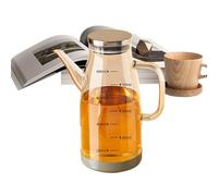 Distributeur D'huile Pour Cuisine,Distributeur d'Huile en Verre à Grande Capacité - Verseuse à Bec Anti-Gouttes | pour Cuisine Maison Cuisson Pâtisserie Vinaigre Sauce Soja Condiment Salade