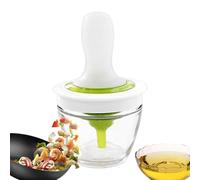 Distributeur d'huile pour la cuisine, avec pinceau en silicone et outils de barbecue résistants à la chaleur | Ensemble de bouteilles d'huile pour la cuisson - Pour camping, pique-nique, sauce, miel