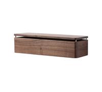 Distributeur Distributeur de serviettes en papier en noyer noir, porte-serviettes en bois massif, multiplis/pli en C/pli en Z/boîte à mouchoirs à trois volets pour salle de bain, maison dispenser