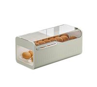 Distributeur d'oeufs pour réfrigérateur, Distributeur d'oeufs pour réfrigérateur Roll Down - Récipient à œufs transparent roulant à 2 niveaux | Organisateurs et conteneurs pour, boîte à œufs pour frig