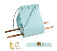 Distributeur d'oiseaux d'extérieur en silicone avec cintres en bois et sangle réglable - Mangeoire pour oiseaux - pour observer depuis la fenêtre, décoration de jardin et