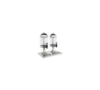 Distributeur Double Boissons Fraîches Professionnel 13 L - Olympia - - Inox et plastique13 564x370x578mm Multicolore