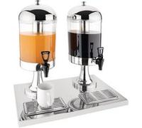 Distributeur Double Boissons Fraîches Professionnel 13 L - Olympia - - Inox et plastique13 564x370x578mm Multicolore