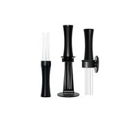 Distributeur d'outils à café WDT, agitateur en acier inoxydable avec crochet de rangement, bâton sur la Machine, accessoires à café(Black)