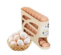 Distributeur d'œufs à 4 niveaux pour réfrigérateur, distributeur automatique, empilable, économiseur d'espace, plateau de rangement compact | Convient parfaitement pour les comptoirs de cuisine