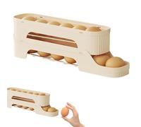 Distributeur d'œufs à - Organiseur de réfrigérateur de type coulissant pour armoire de cuisine, support de plateau de rangement amovible, boîte de récipient peu encombrante | Système de