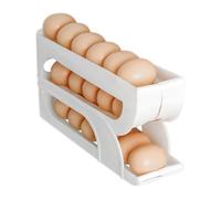 Distributeur D'œufs À Roulement Automatique, Boite A Oeuf De Rangement Frigo En Plastique Panier 18 Oeufs Range, Plateau À Œufs Peu Encombrant, Porte Oeuf Pour Réfrigérateur, 3 Niveaux
